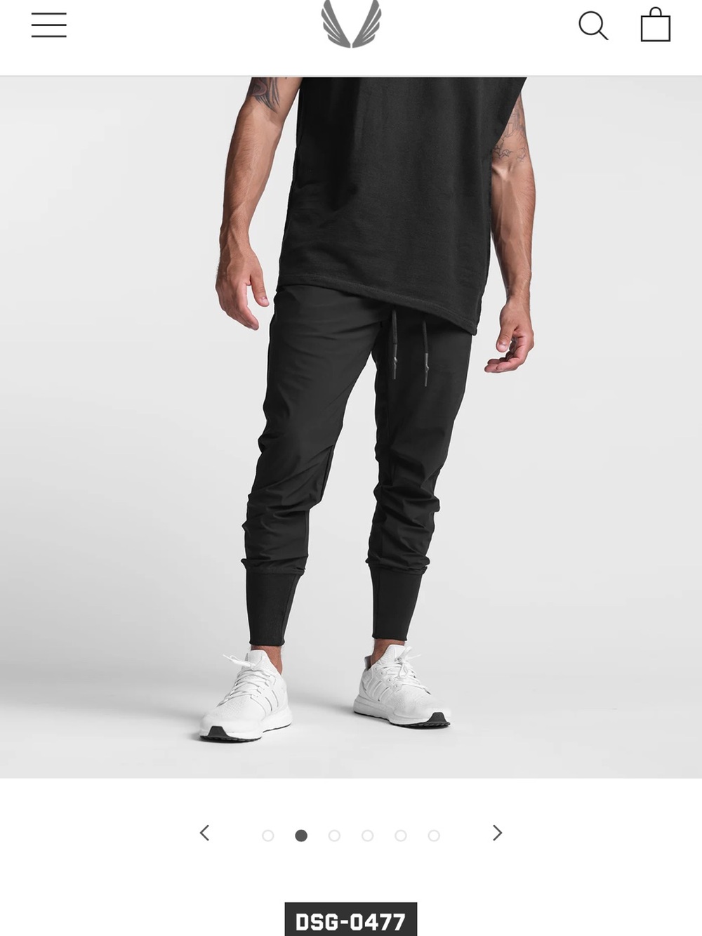 ASRV Men's Black Jogger - XS
